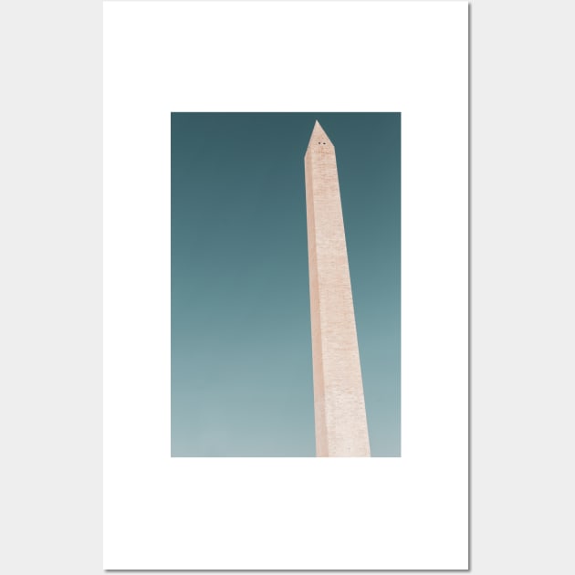 Washington Monument tall obelisk in National Mall Washington DC retro colors Wall Art by brians101